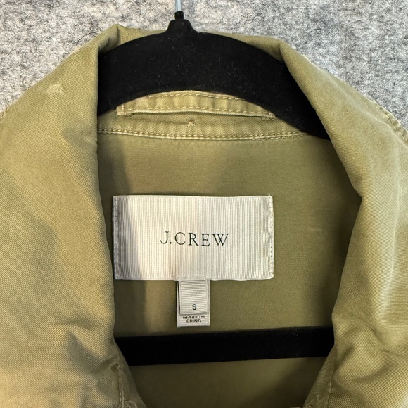 J.Crew Olive Green Utility Military Jacket Women’s 100% Cotton Field Coat Small - Picture 4 of 12
